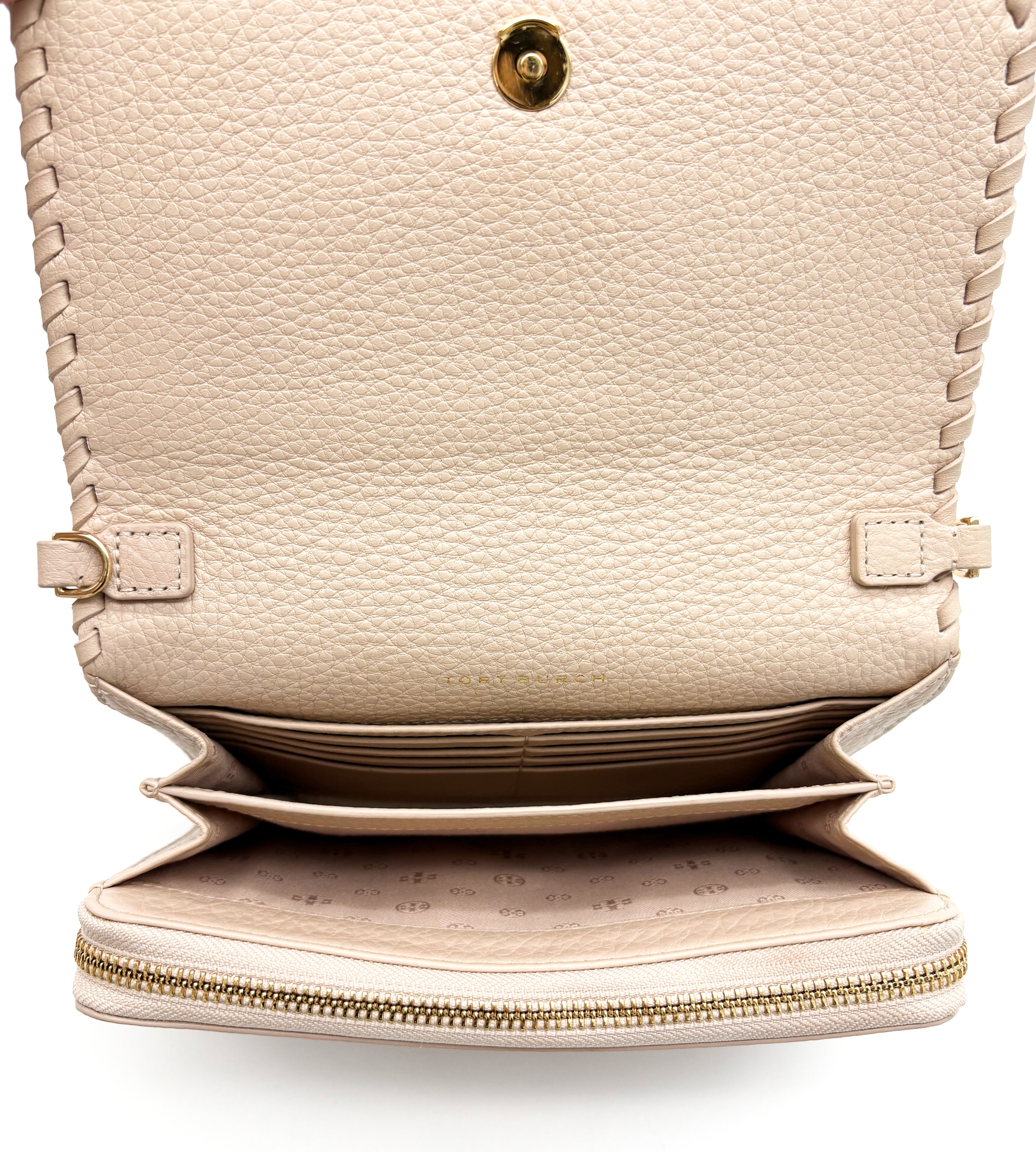 Tory Burch Whipstich Wallet On Chain image 7