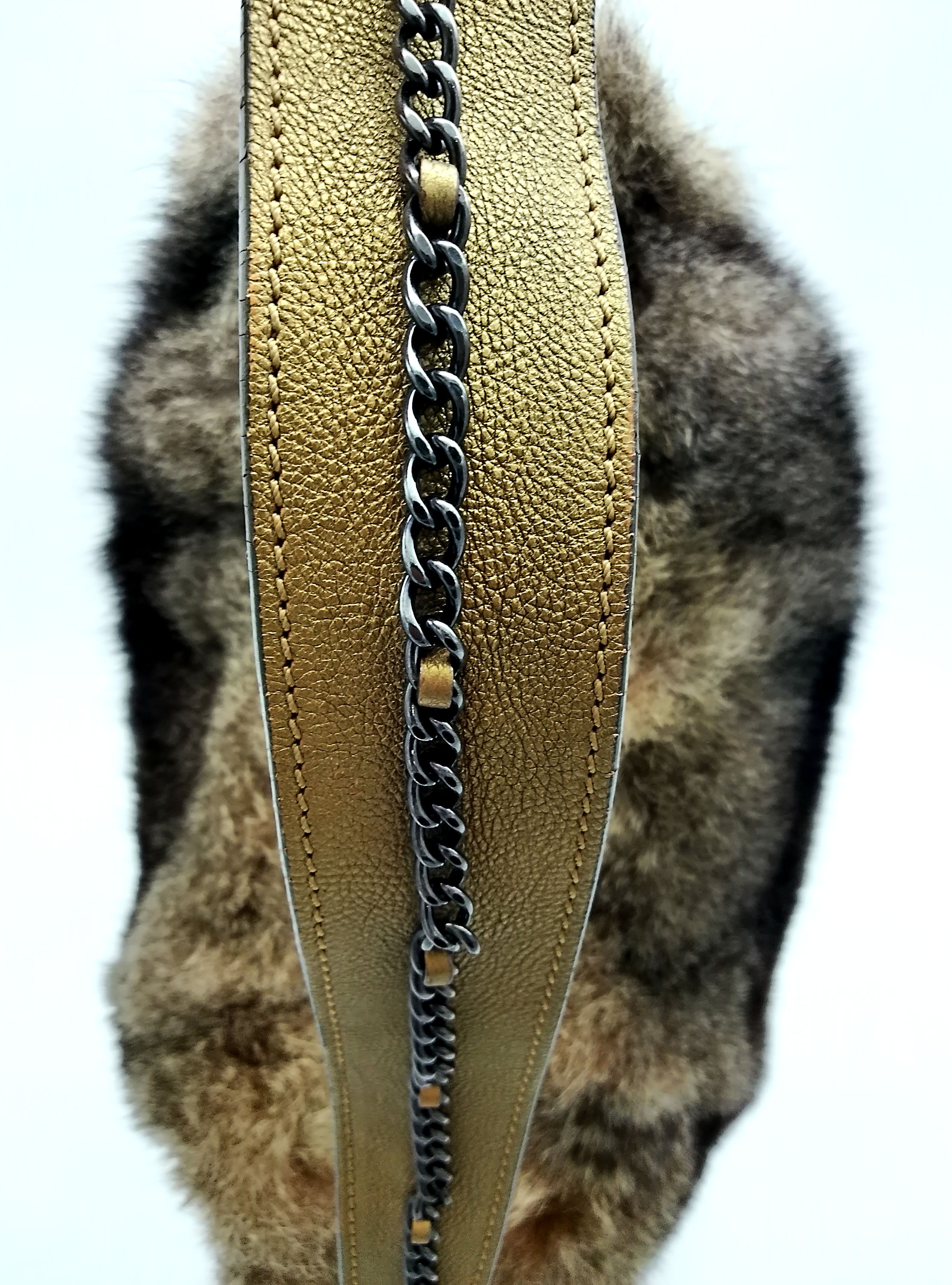Chanel Half Moon Rabbit Fur