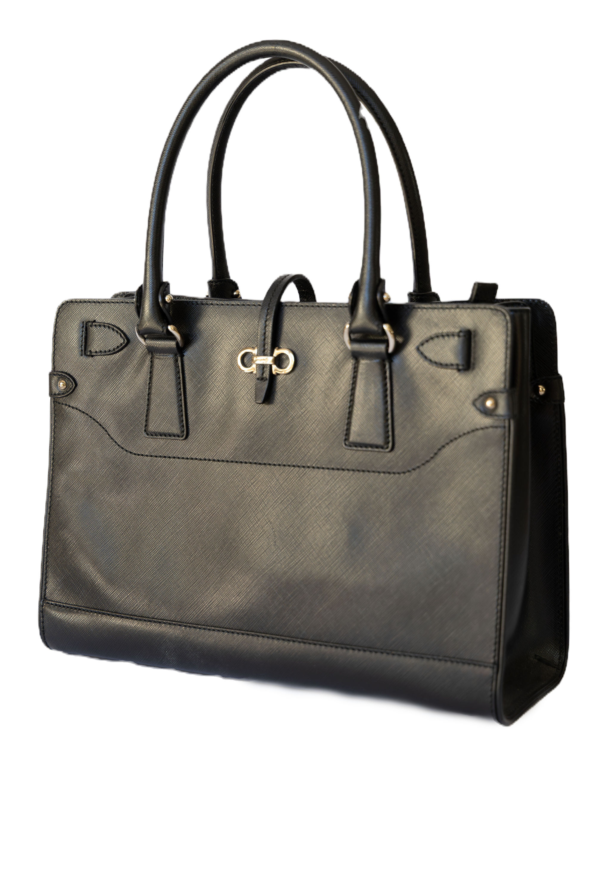 Salvatore Ferragamo Saffiano Tote (Gancini clasp)