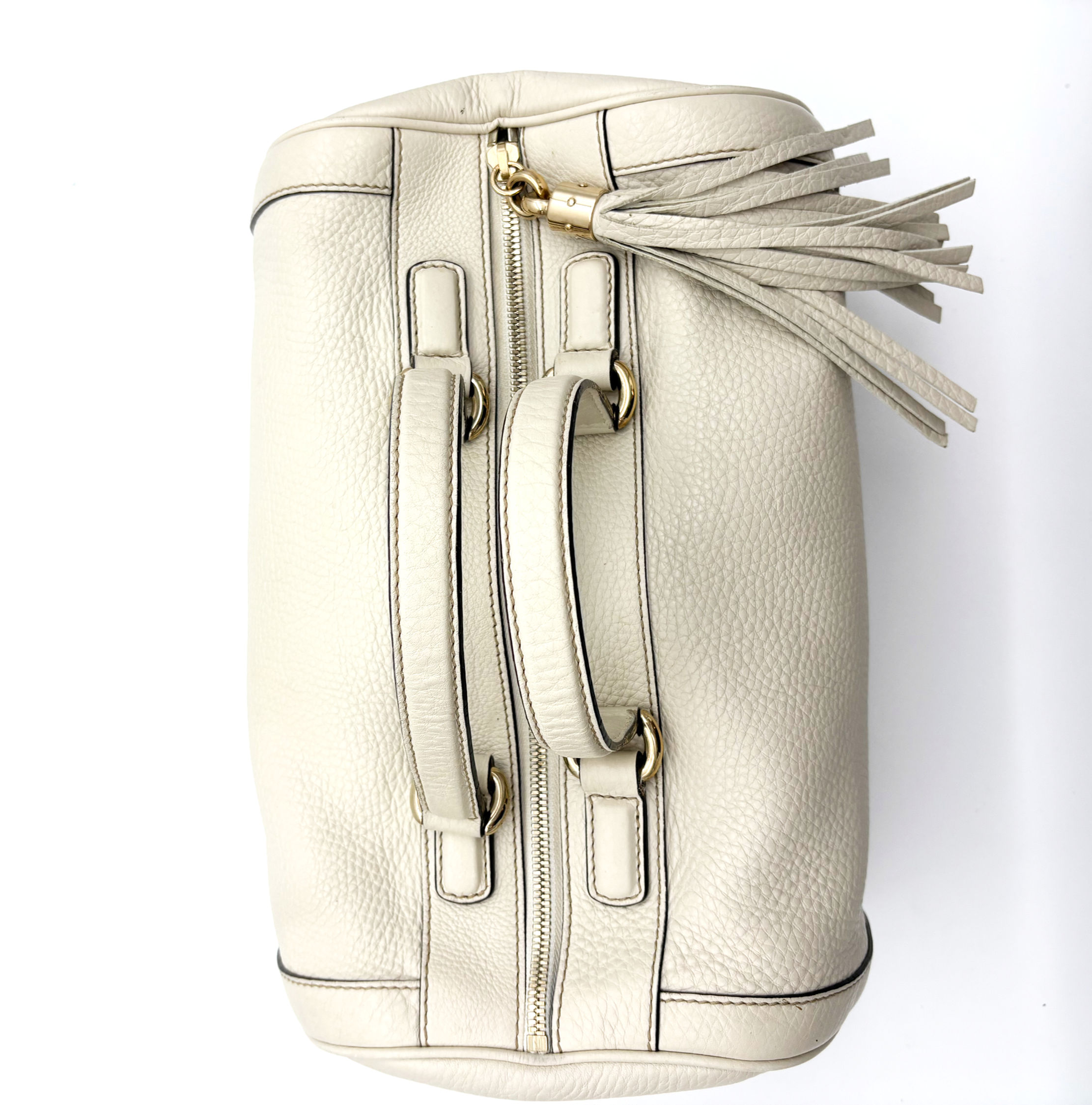 Gucci Soho Boston Bag � White Calfskin Leather
