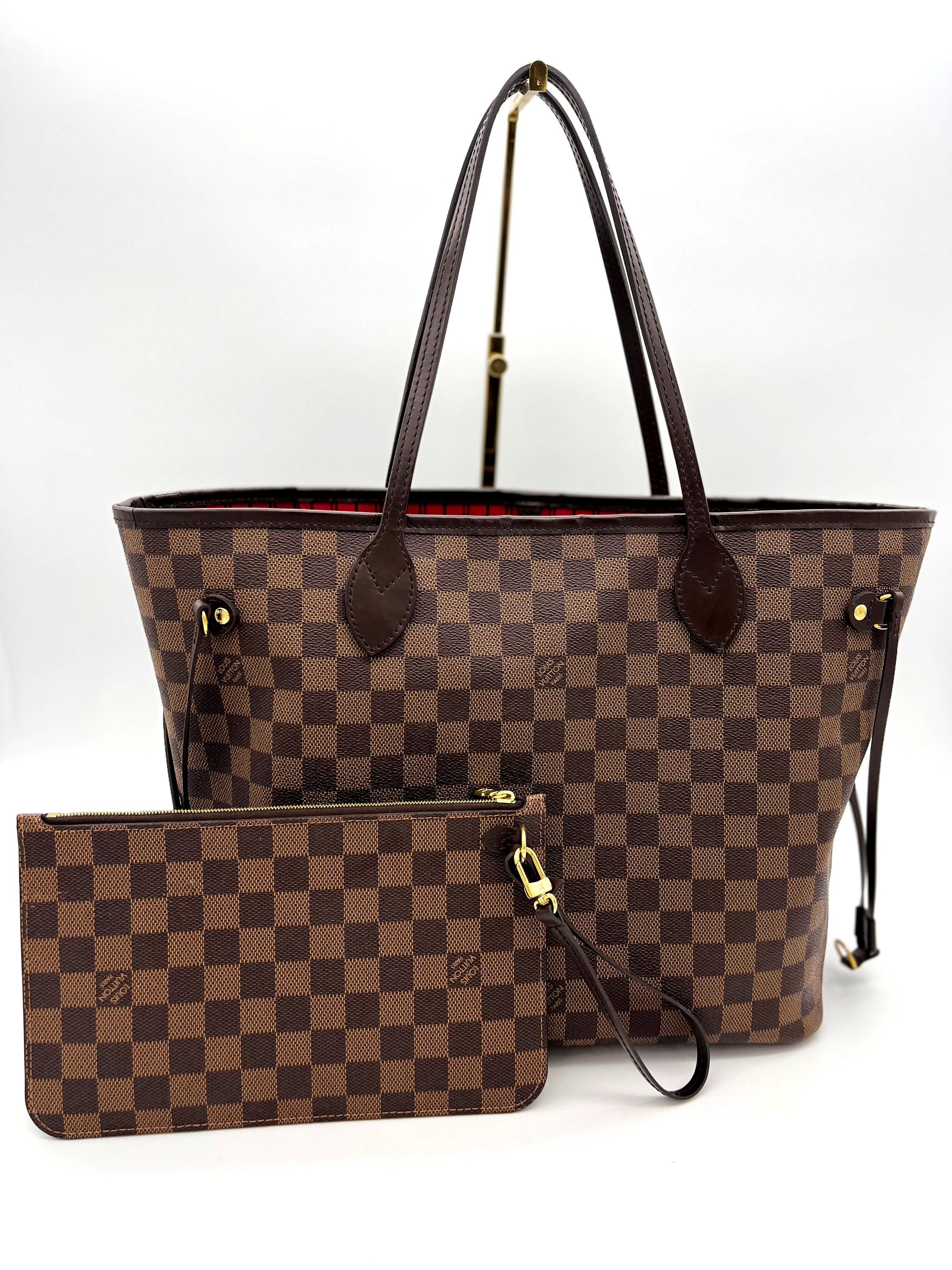 Pre-loved Louis Vuitton Neverfull MM Damier Ebene — pre-loved Louis Vuitton at The Handbag Room Australia