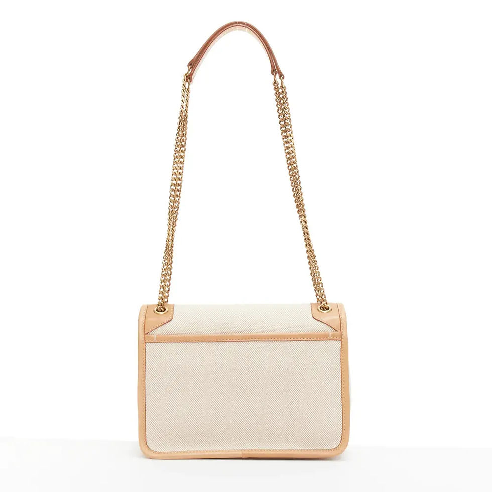 Thumbnail: YSL Saint Laurent Niki Beige Canvas