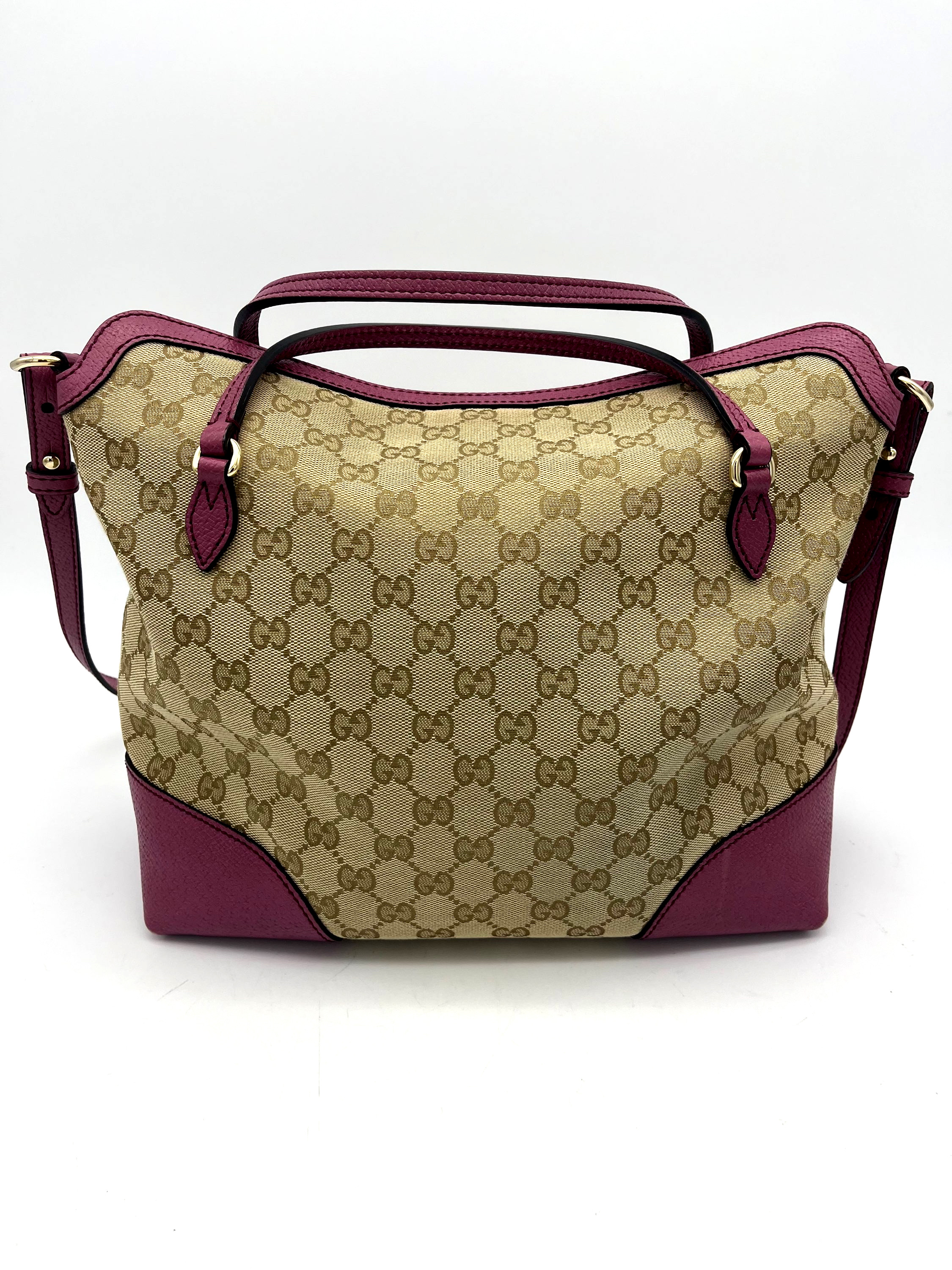 Gucci GG Canvas Hand Bag 2way Beige Pink. — pre-loved Gucci at The Handbag Room Australia