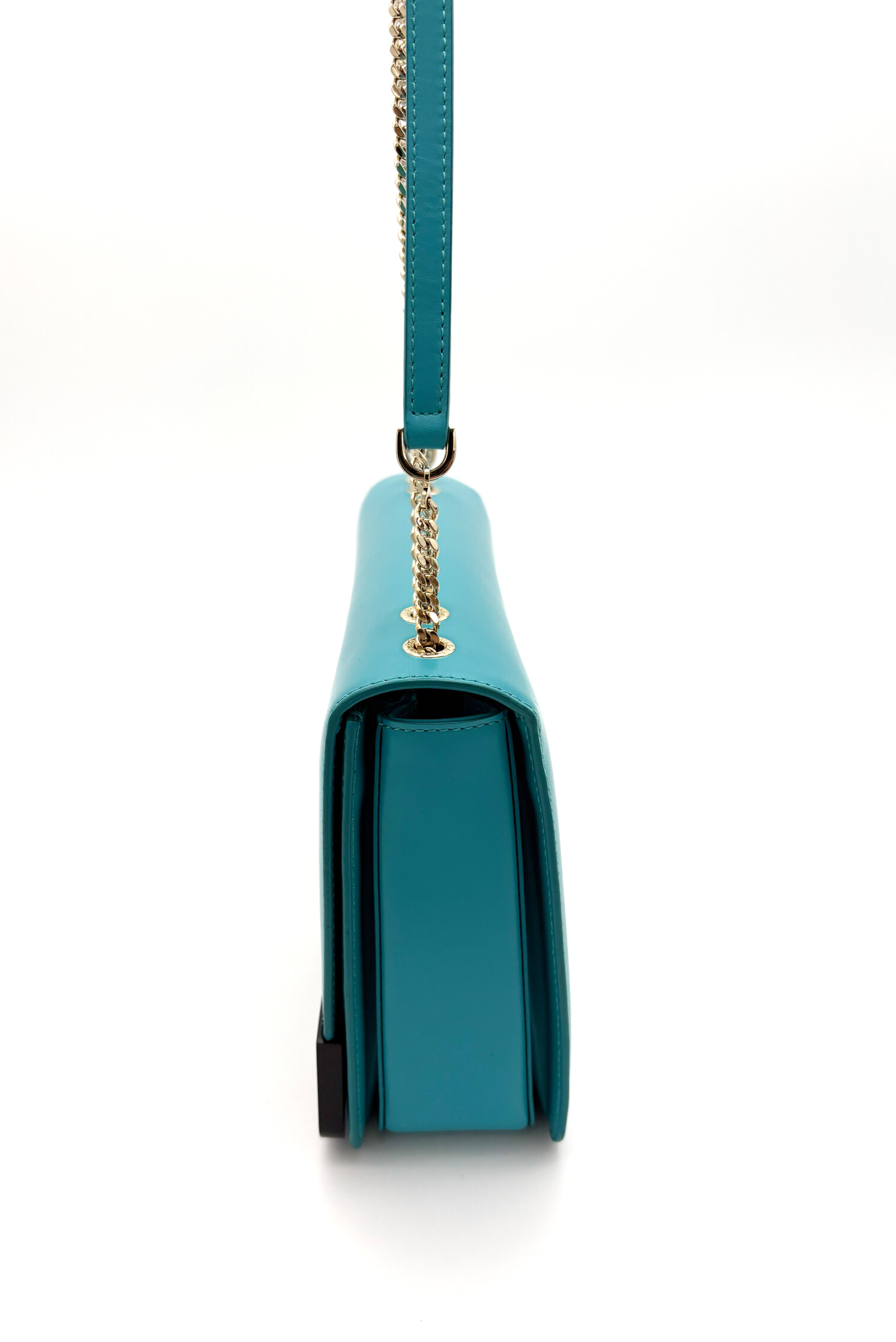 Bvlgari Turquoise Leather Crossbody Bag image 5