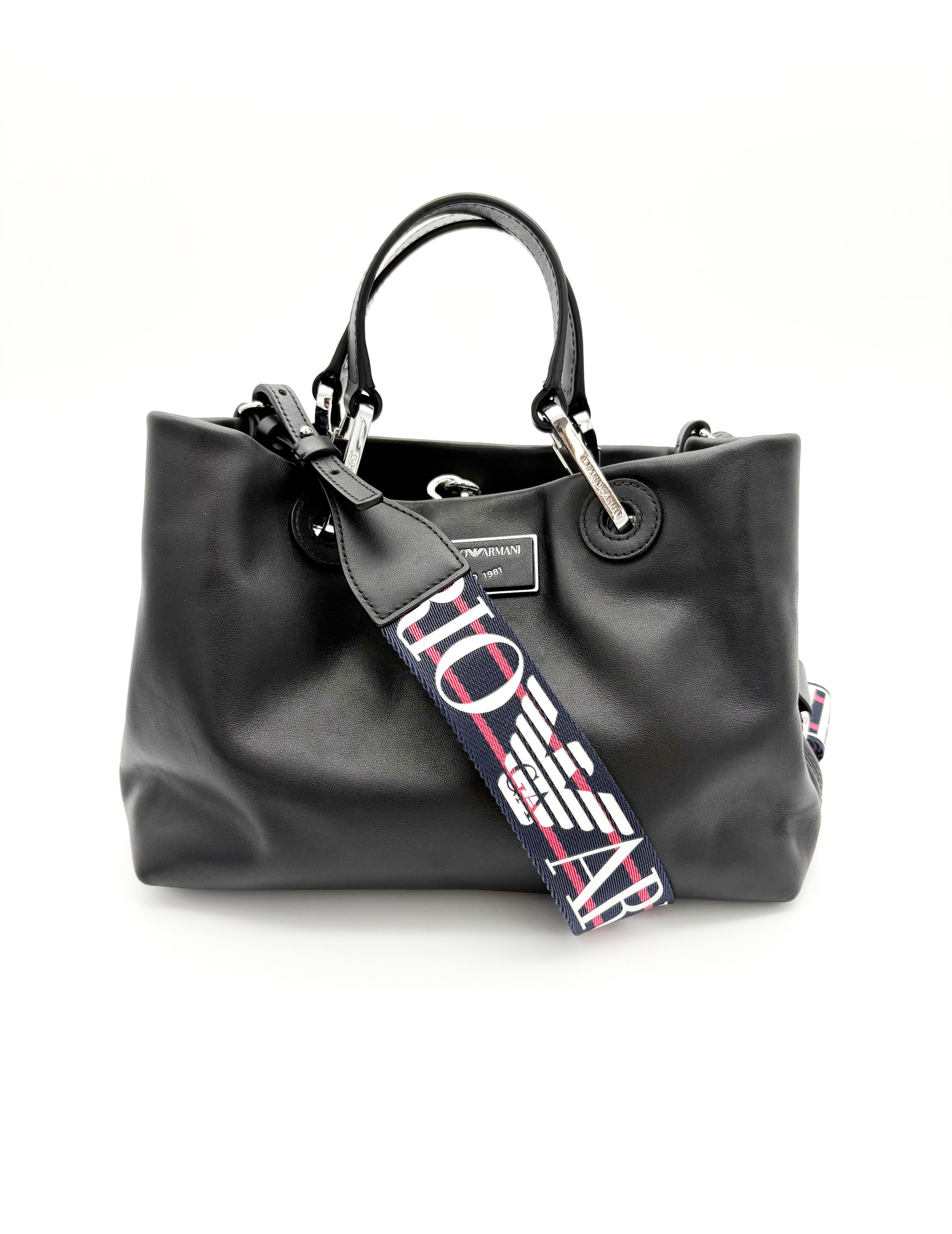 Emporio Armani Leather Top Handle