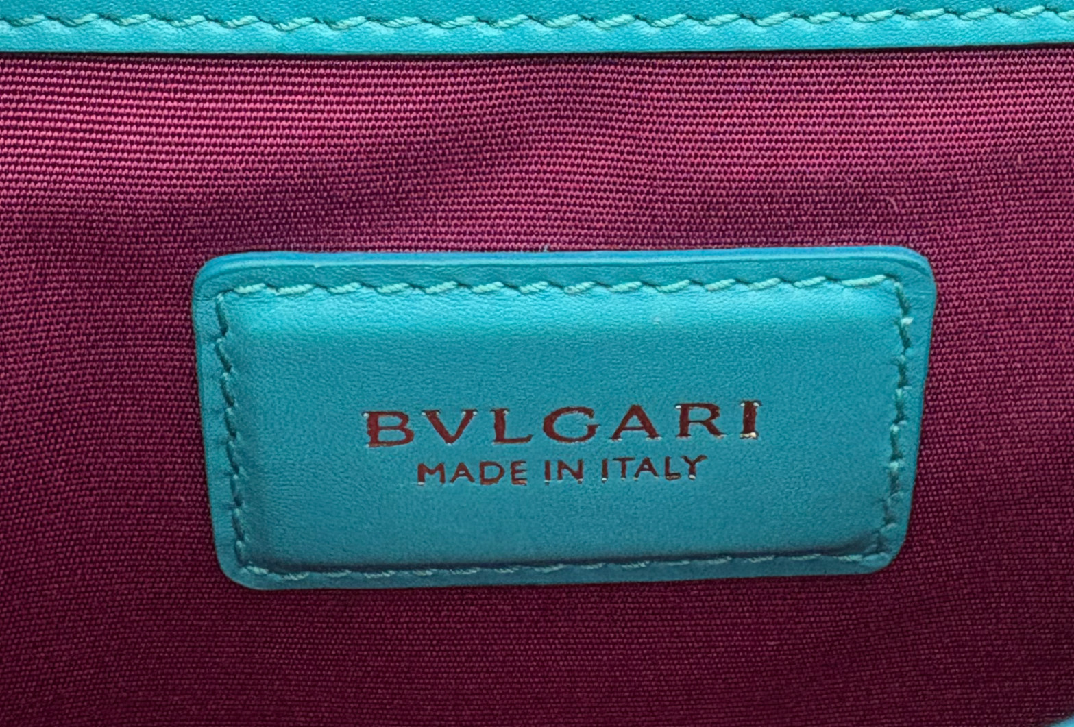 Bvlgari Turquoise Leather Crossbody Bag image 10