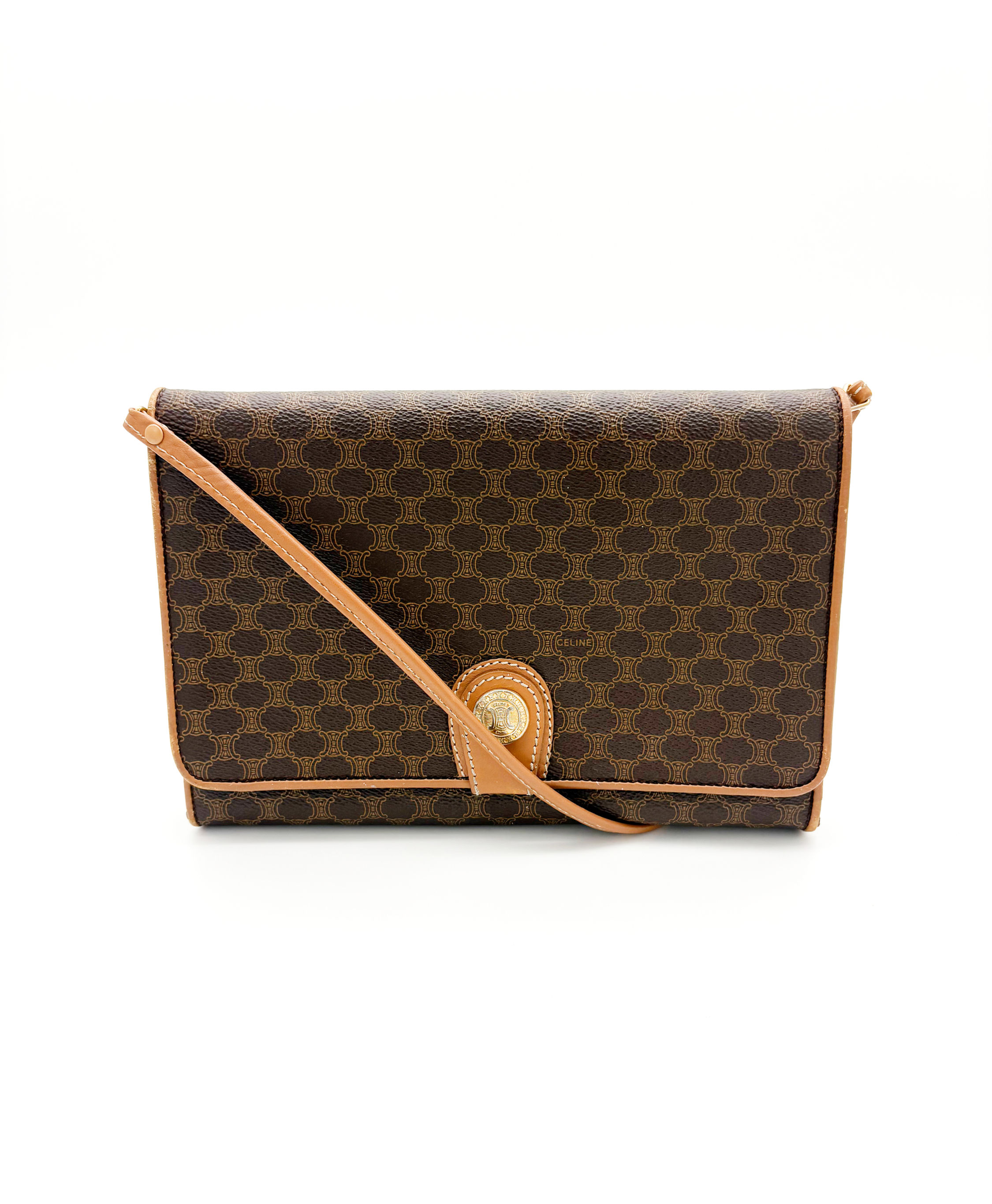 Celine Vintage Shoulder Bag Monogram