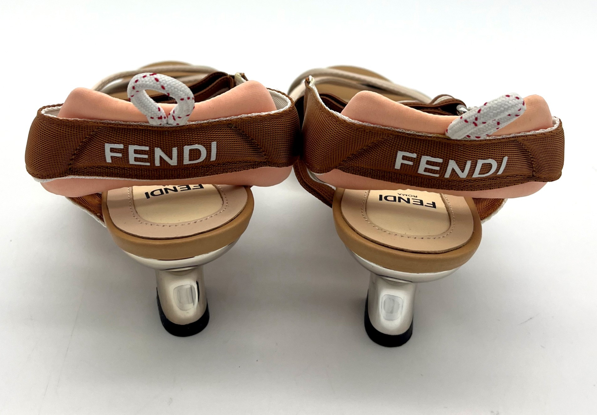 Fendi Colibri Strappy Canvas Sandals image 3