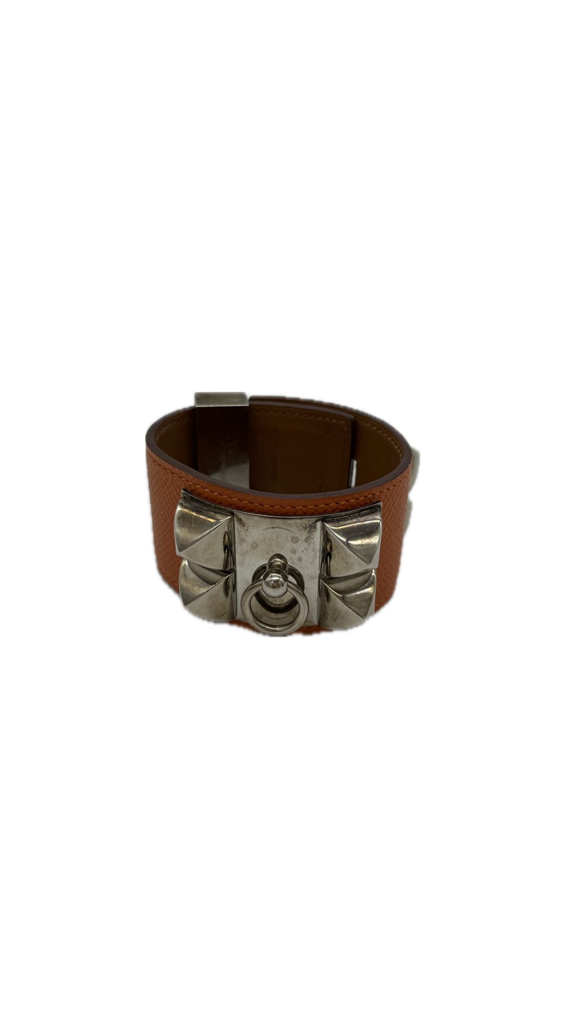Hermes Collier de Chien Bracelet in Orange — pre-loved Hermès at The Handbag Room Australia