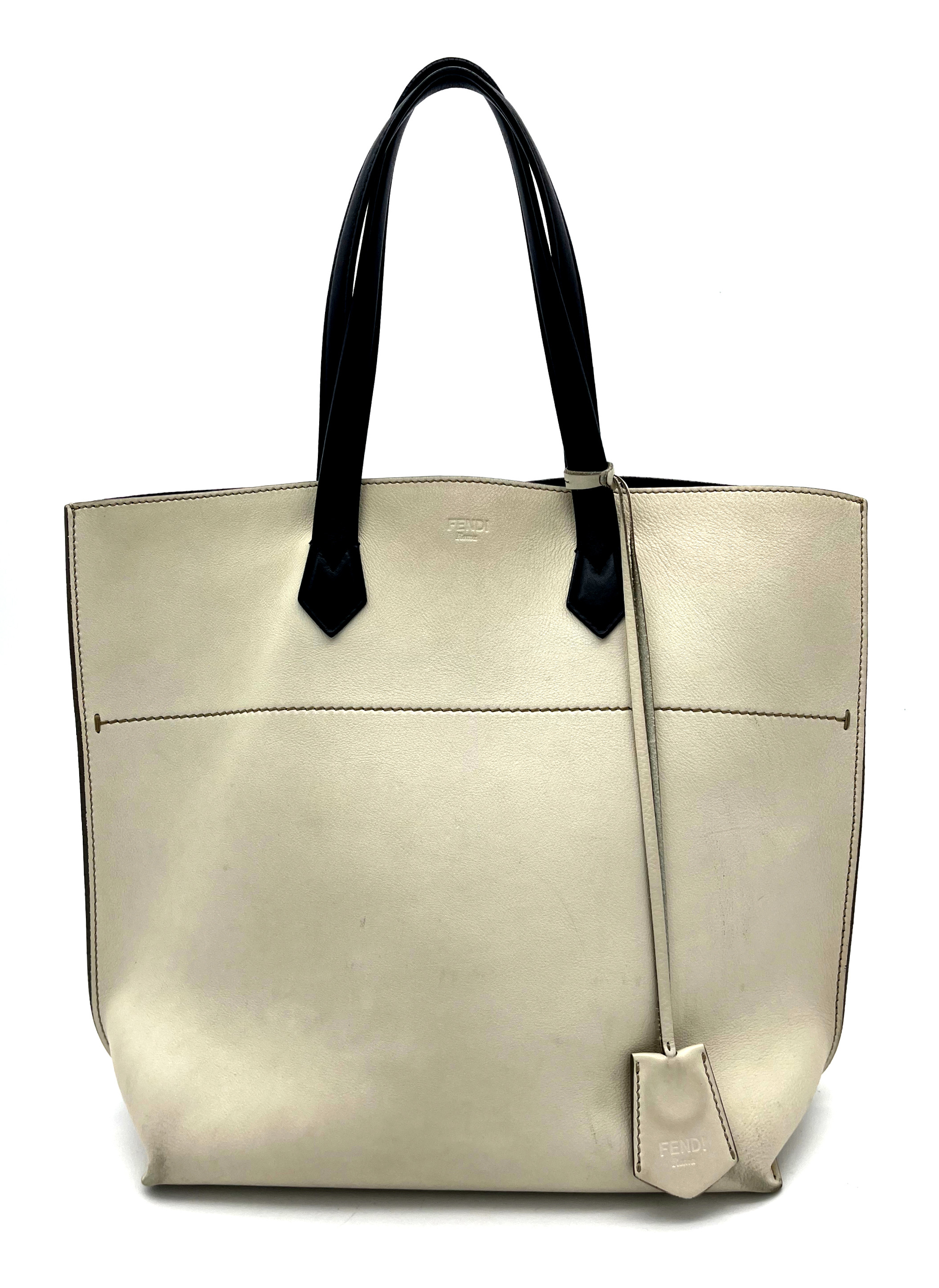 Neutral Fendi Handbag — pre-loved Fendi at The Handbag Room Australia