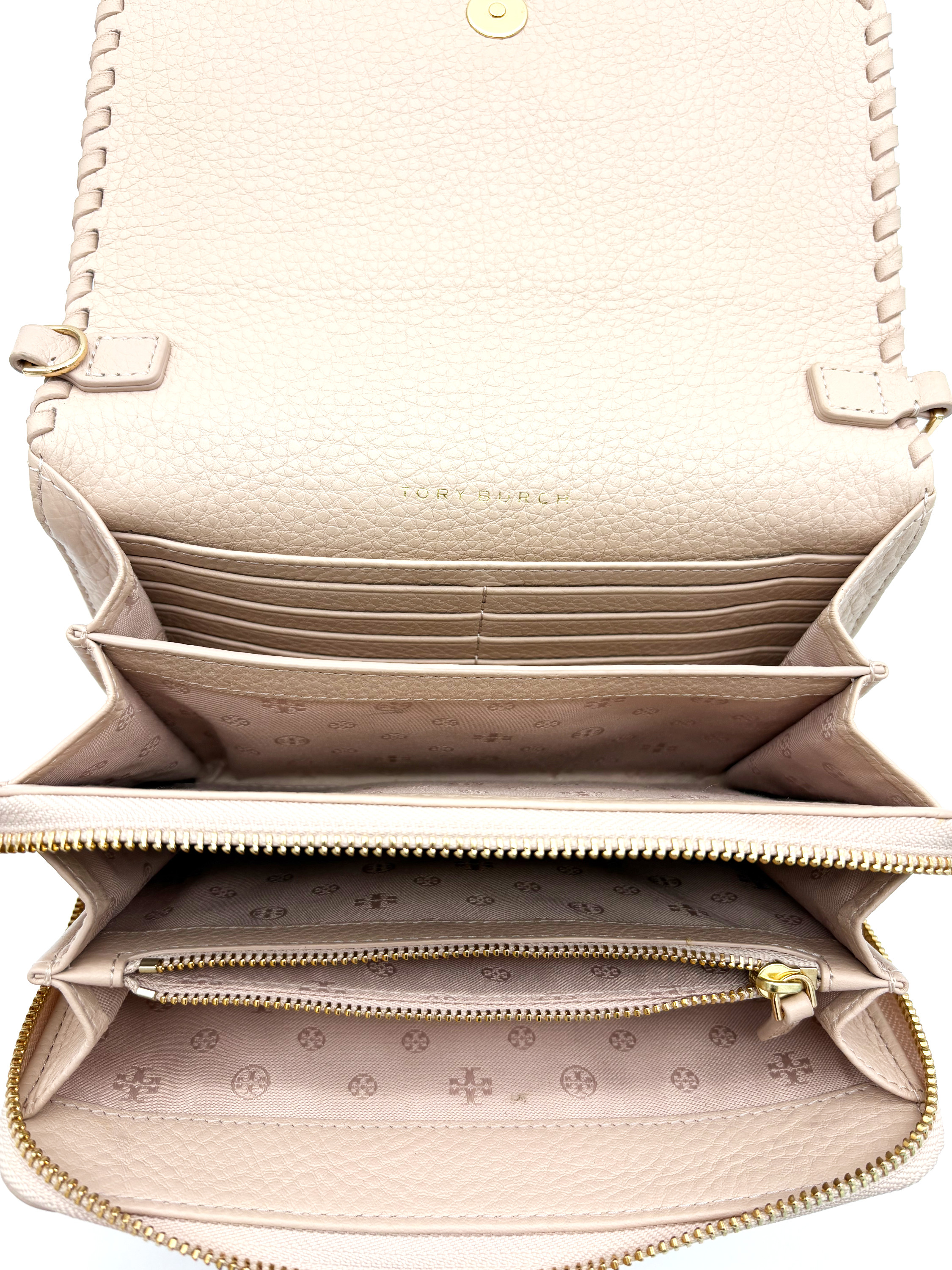 Tory Burch Whipstich Wallet On Chain image 10