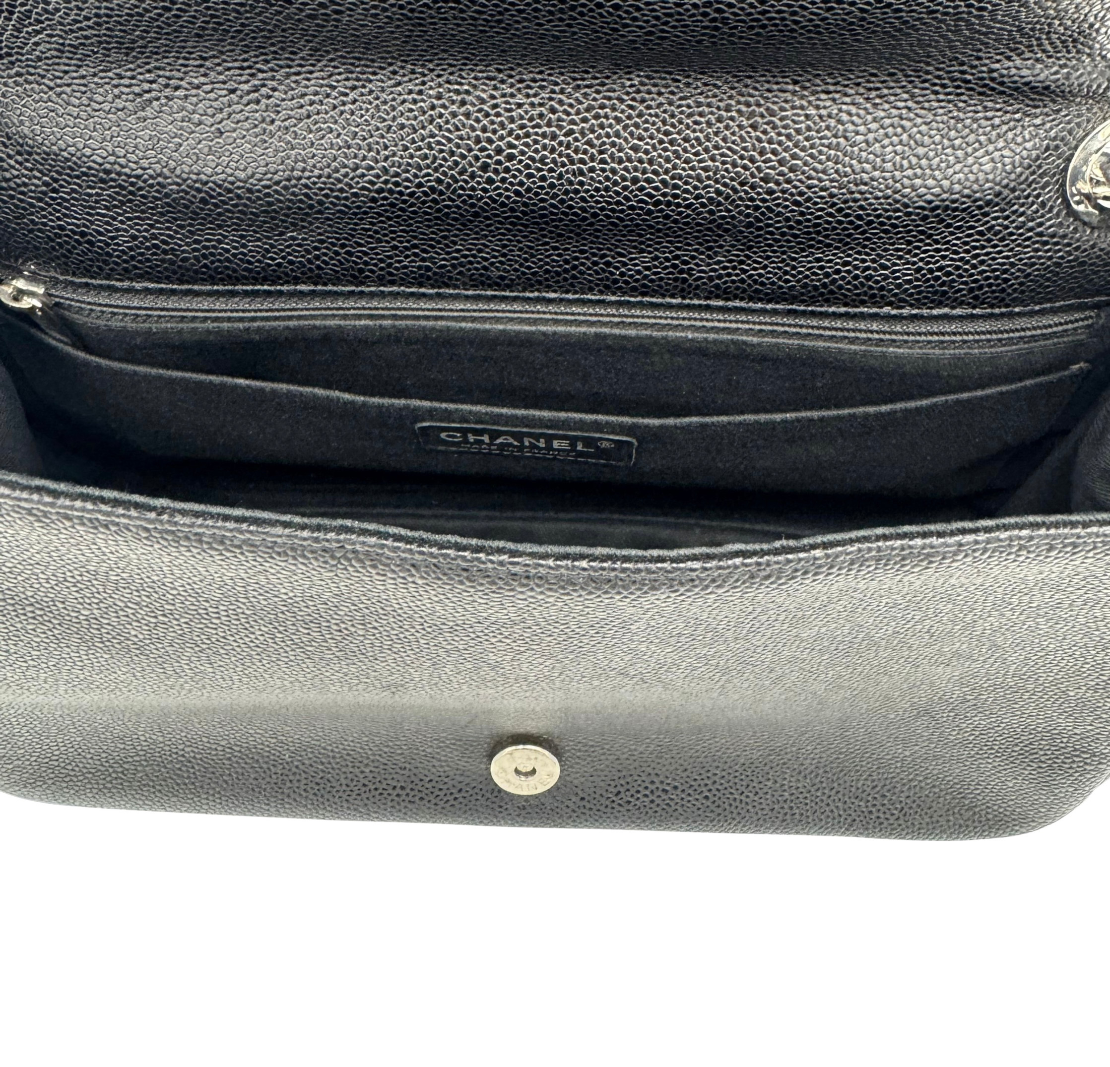 Chanel Black Caviar Leather Timeless Accordion Maxi Flap Bag image 5