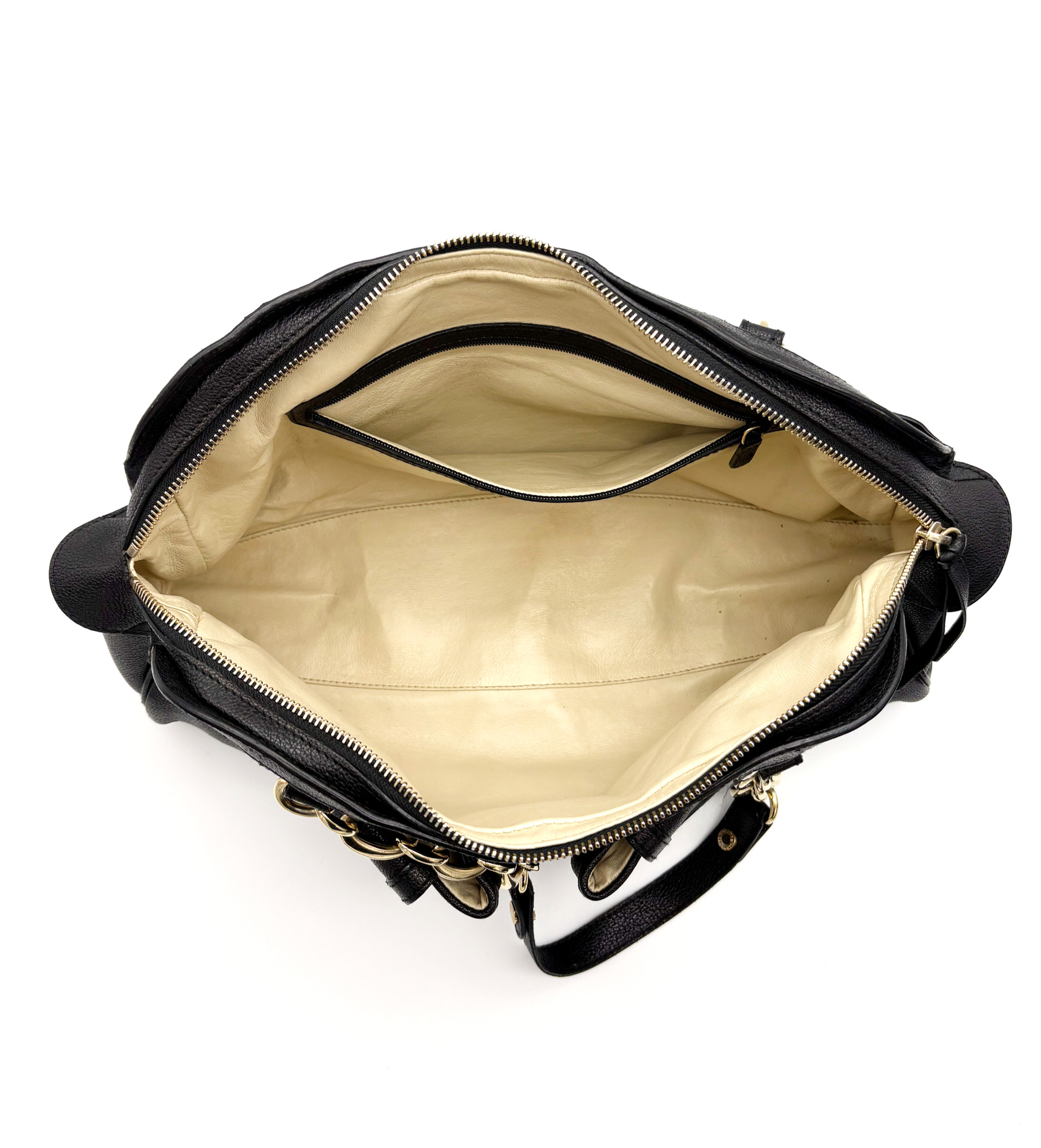 Bvlgari Black Leather Handbag image 10