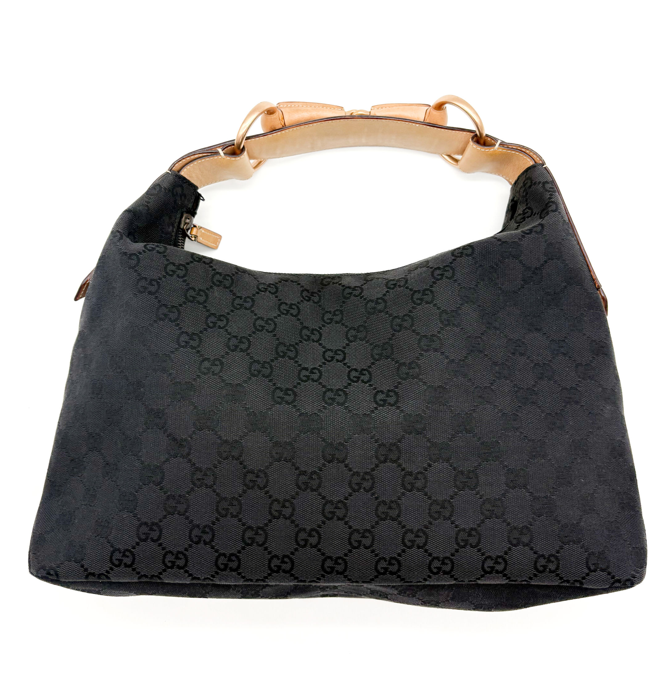 Gucci GG Canvas Horsebit Shoulder Bag