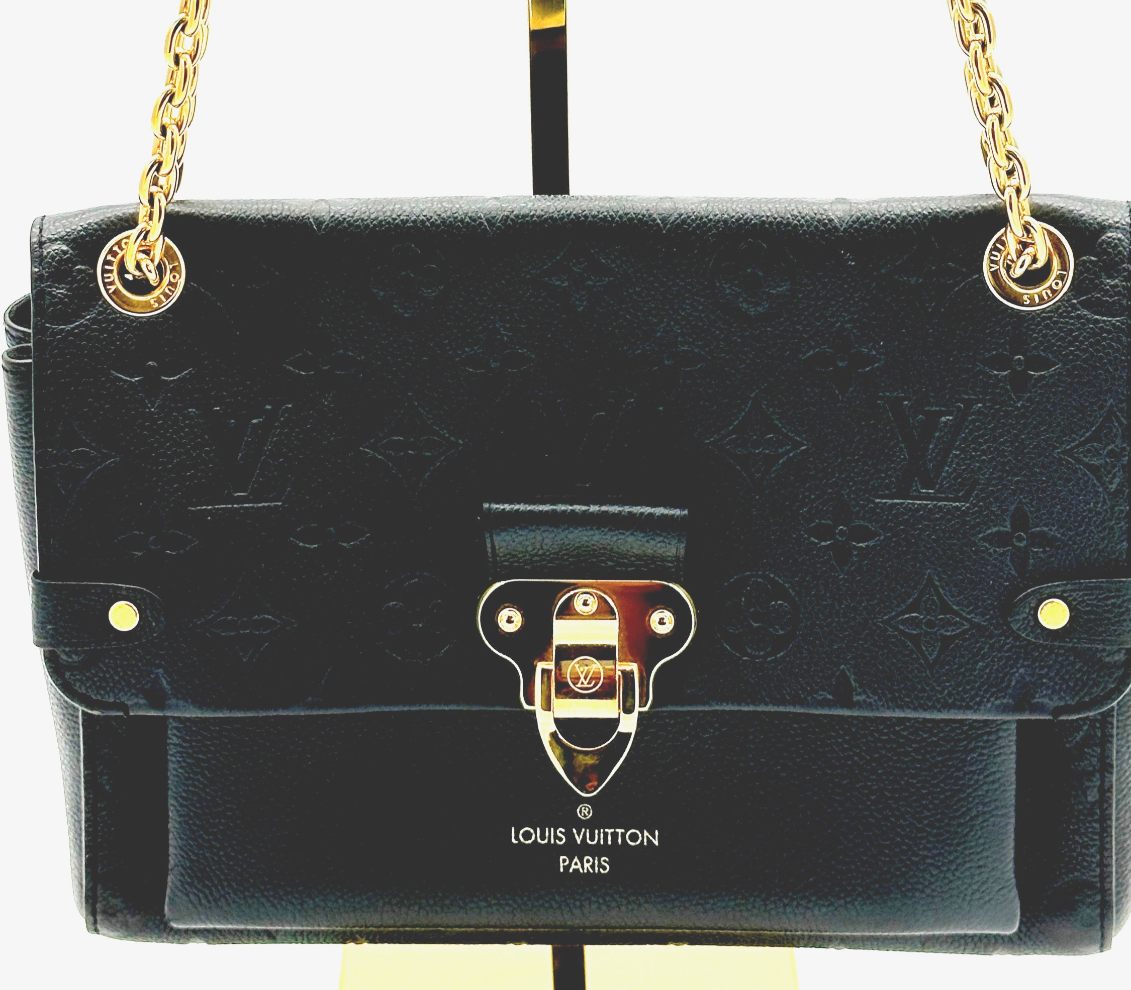 Louis Vuitton Black Empreinte Vavin PM — pre-loved Louis Vuitton at The Handbag Room Australia