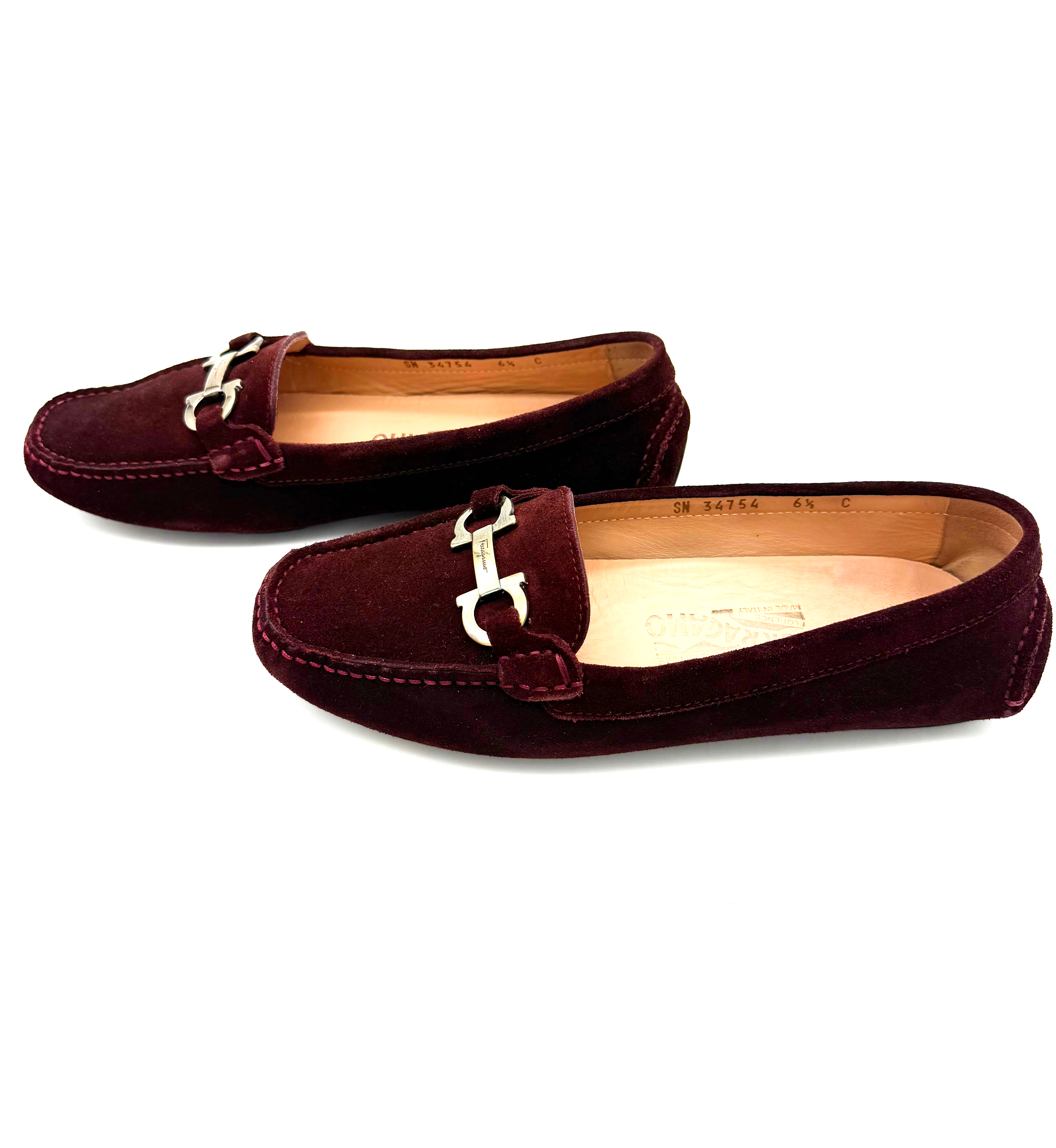 Salvatore Ferragamo Women's Loafers Mancini Suede