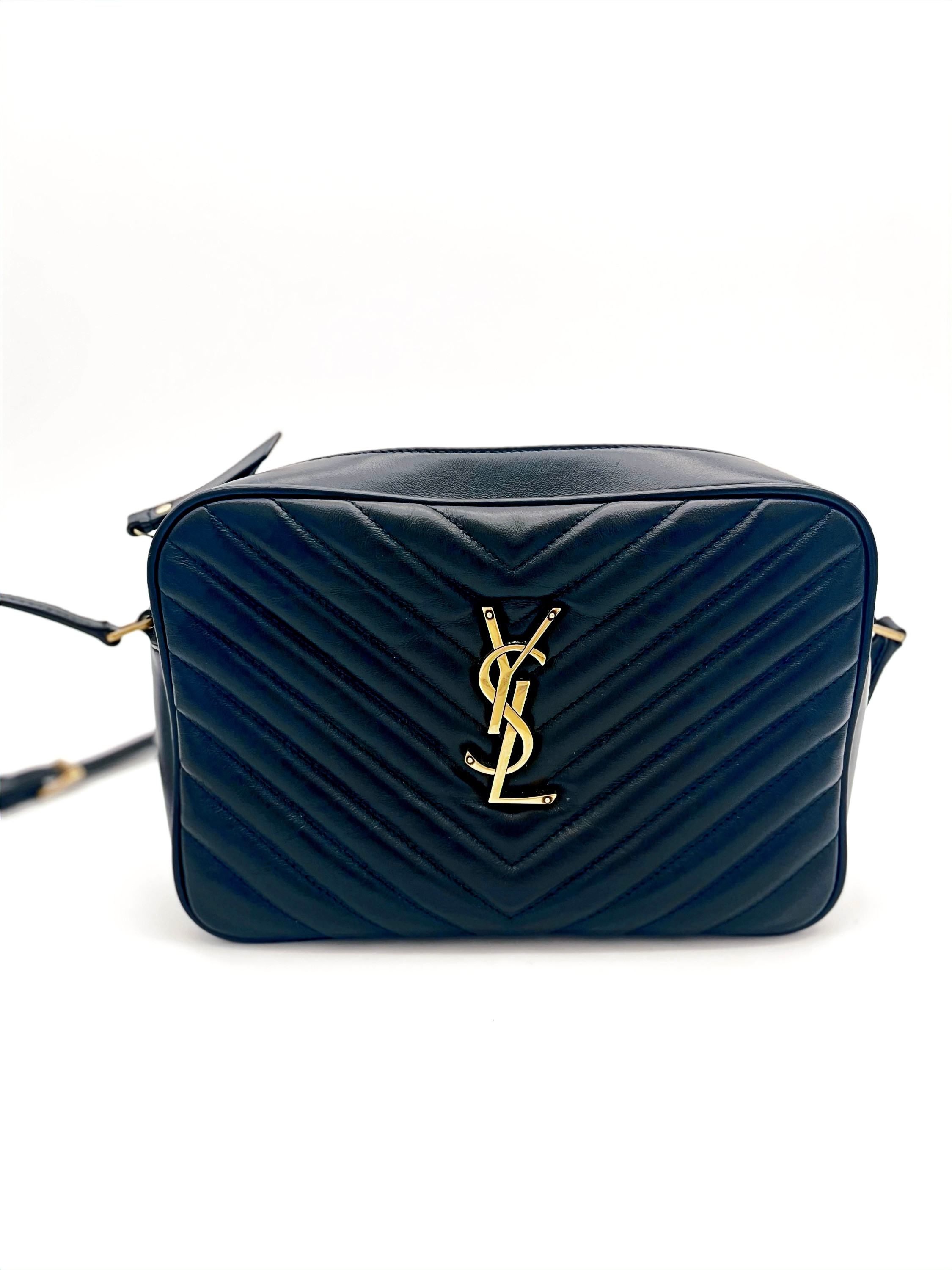 Saint Laurent Lou camera bag in quilted leather — pre-loved Saint Laurent at The Handbag Room Australia