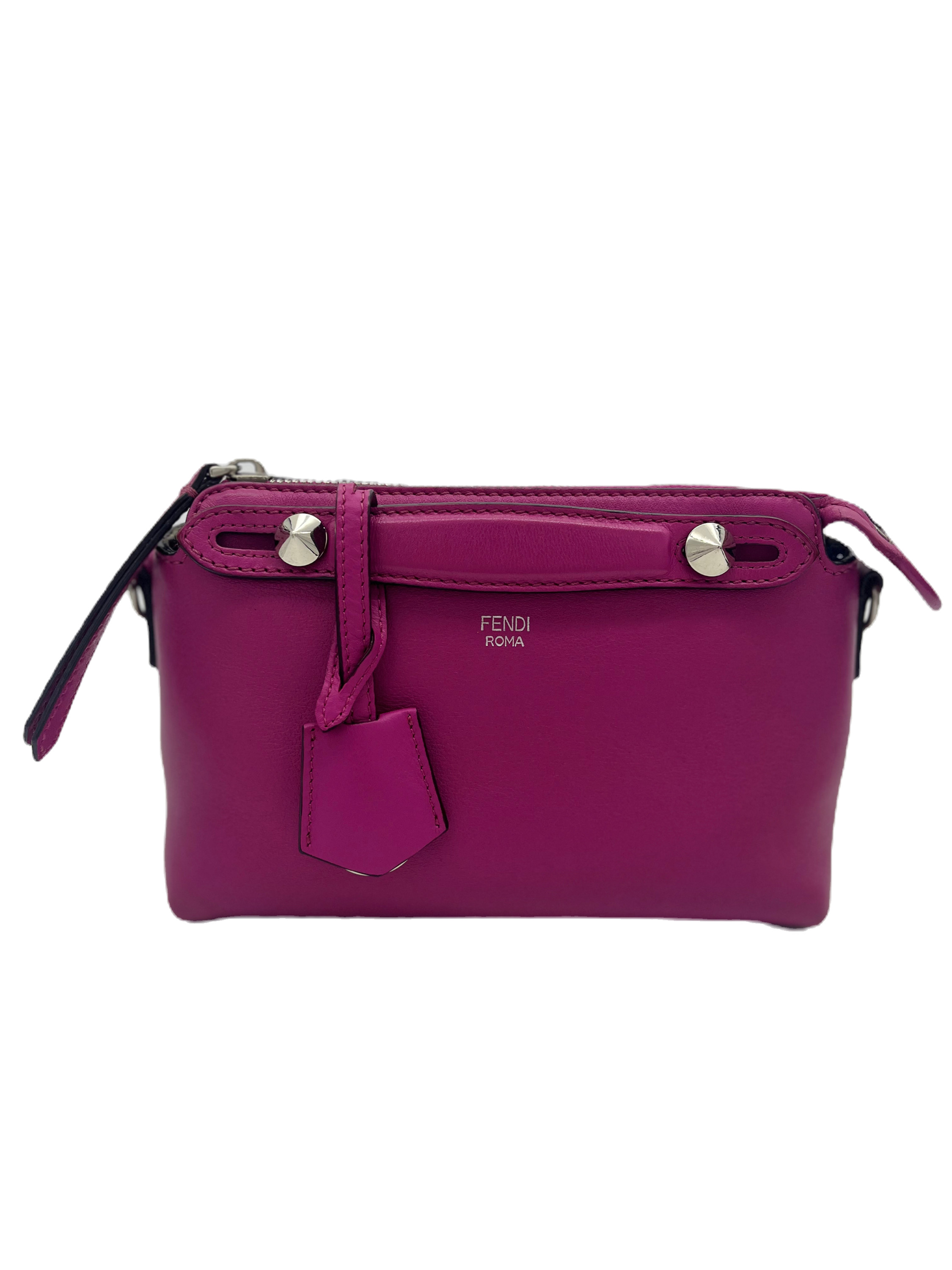 Fendi Vitello Dolce Mini By the Way Boston Bag Crossbody — pre-loved Fendi at The Handbag Room Australia