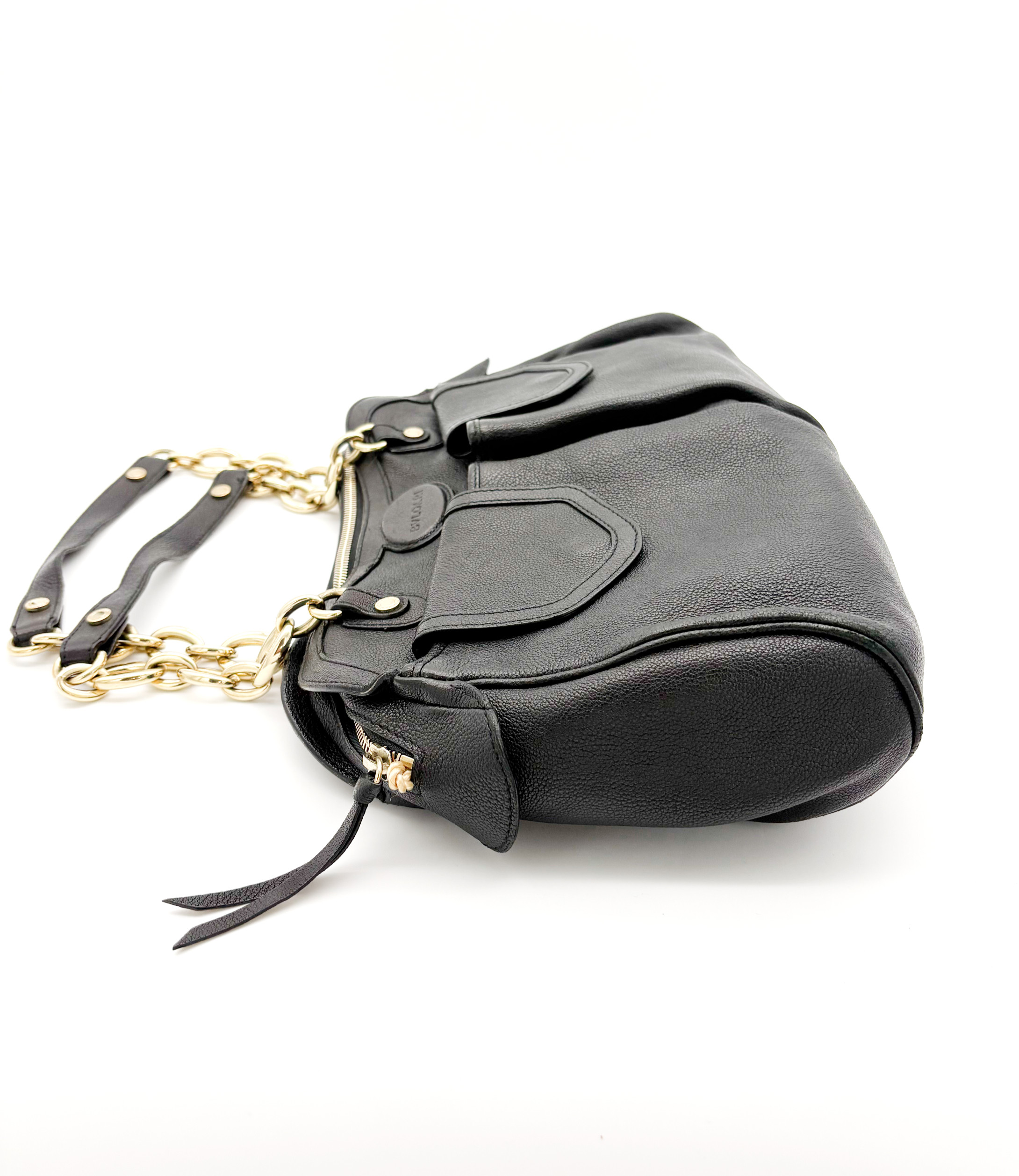 Bvlgari Black Leather Handbag image 5
