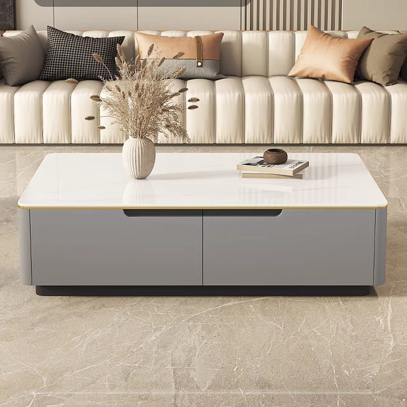 Thumbnail: Table basse moderne en bois – style nordique avec rangement