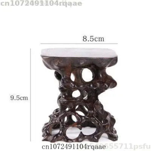 Thumbnail: Socle racine en bois sculpté ajouré – présentoir vintage