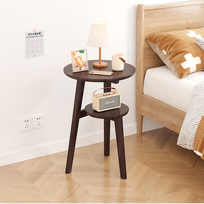Miniature : Table d'appoint en bois massif – Chevet moderne