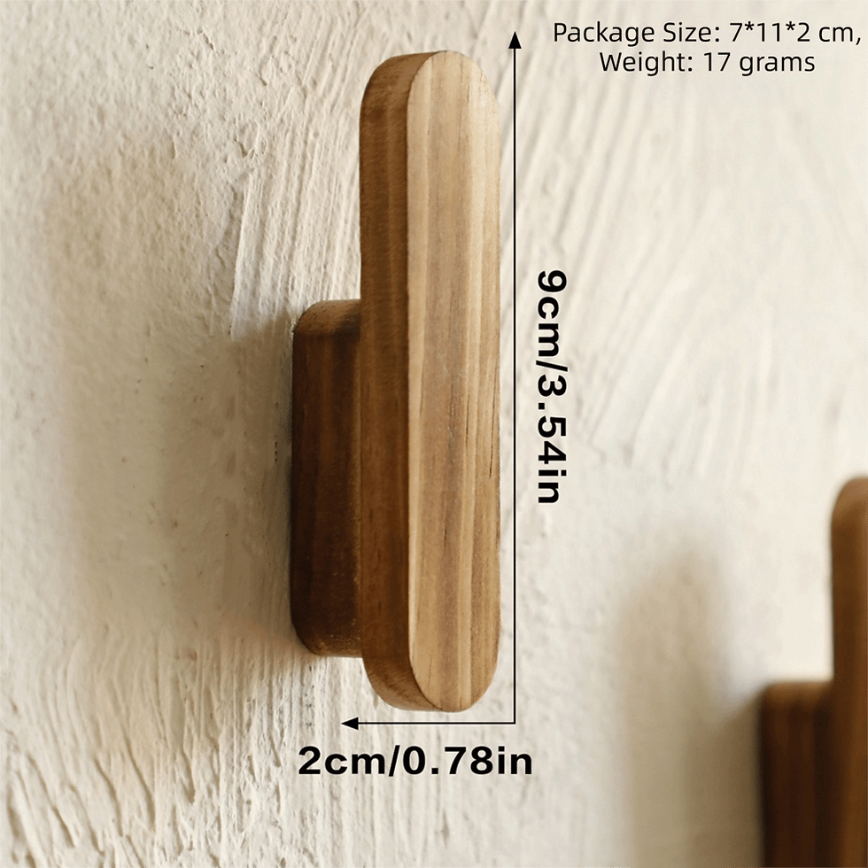 Thumbnail: Étagère murale en bois massif – style bohème
