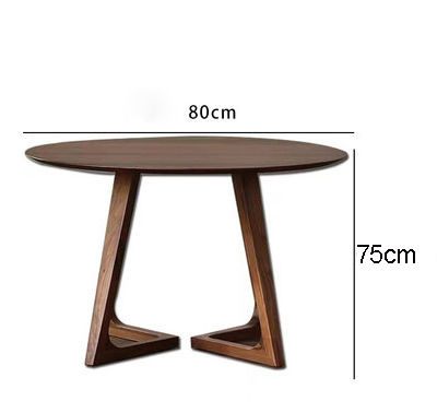 Thumbnail: Table à manger ronde en bois – style scandinave