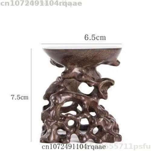Thumbnail: Socle racine en bois sculpté ajouré – présentoir vintage