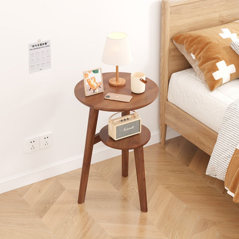 Miniature : Table d'appoint en bois massif – Chevet moderne