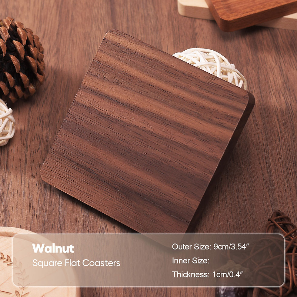 Miniature : Sous-verres en hêtre – Ronds résistants à la chaleur