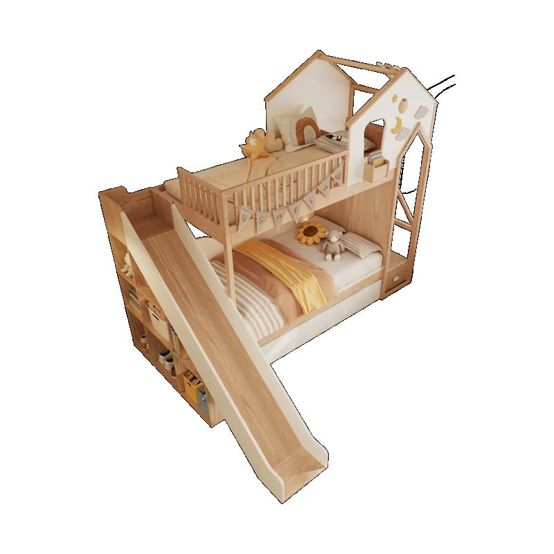 Miniature : Lit cabane enfant en bois massif – lit surélevé