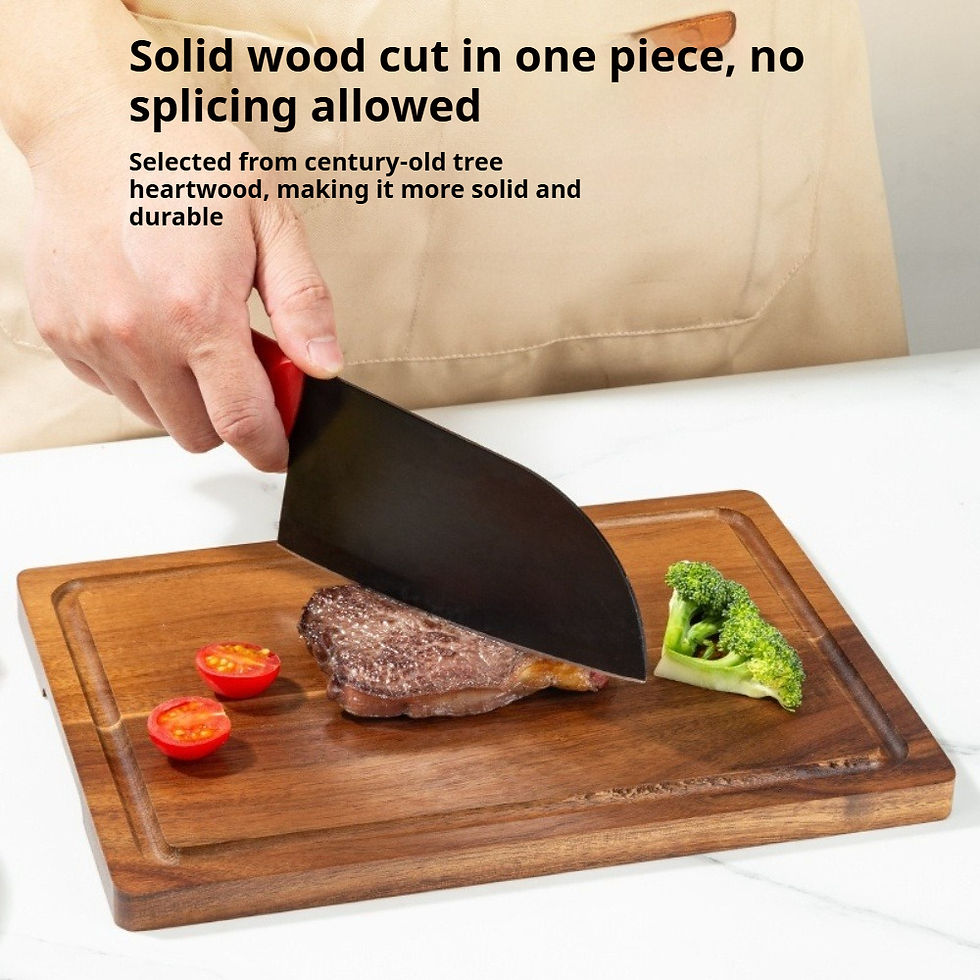 Thumbnail: Planche à découper / charcuterie en bois double face