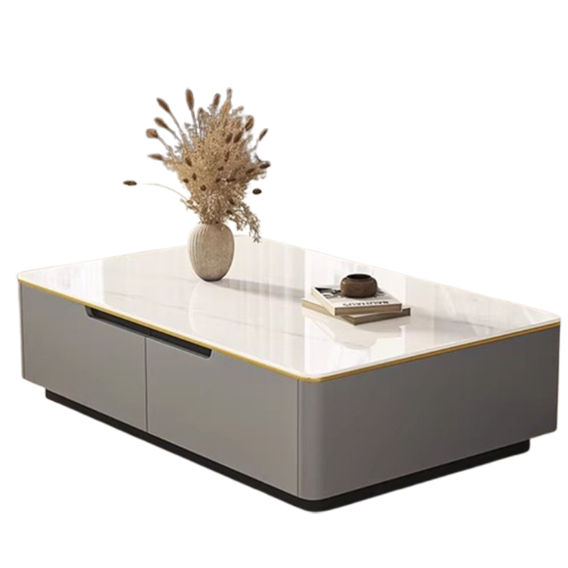 Thumbnail: Table basse moderne en bois – style nordique avec rangement