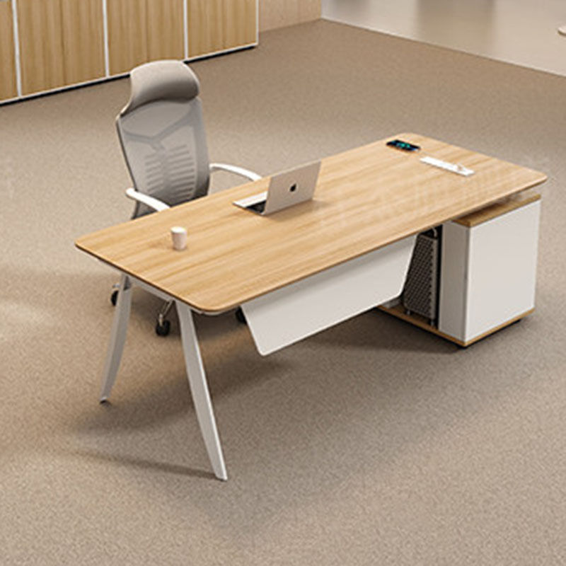 Miniature : Bureau d'angle en bois massif – Espace de travail moderne