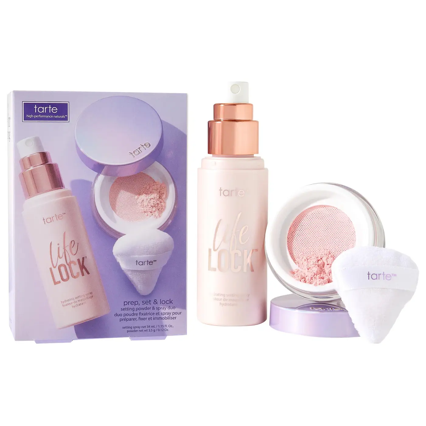 Prep, set & lock setting powder & spray duo