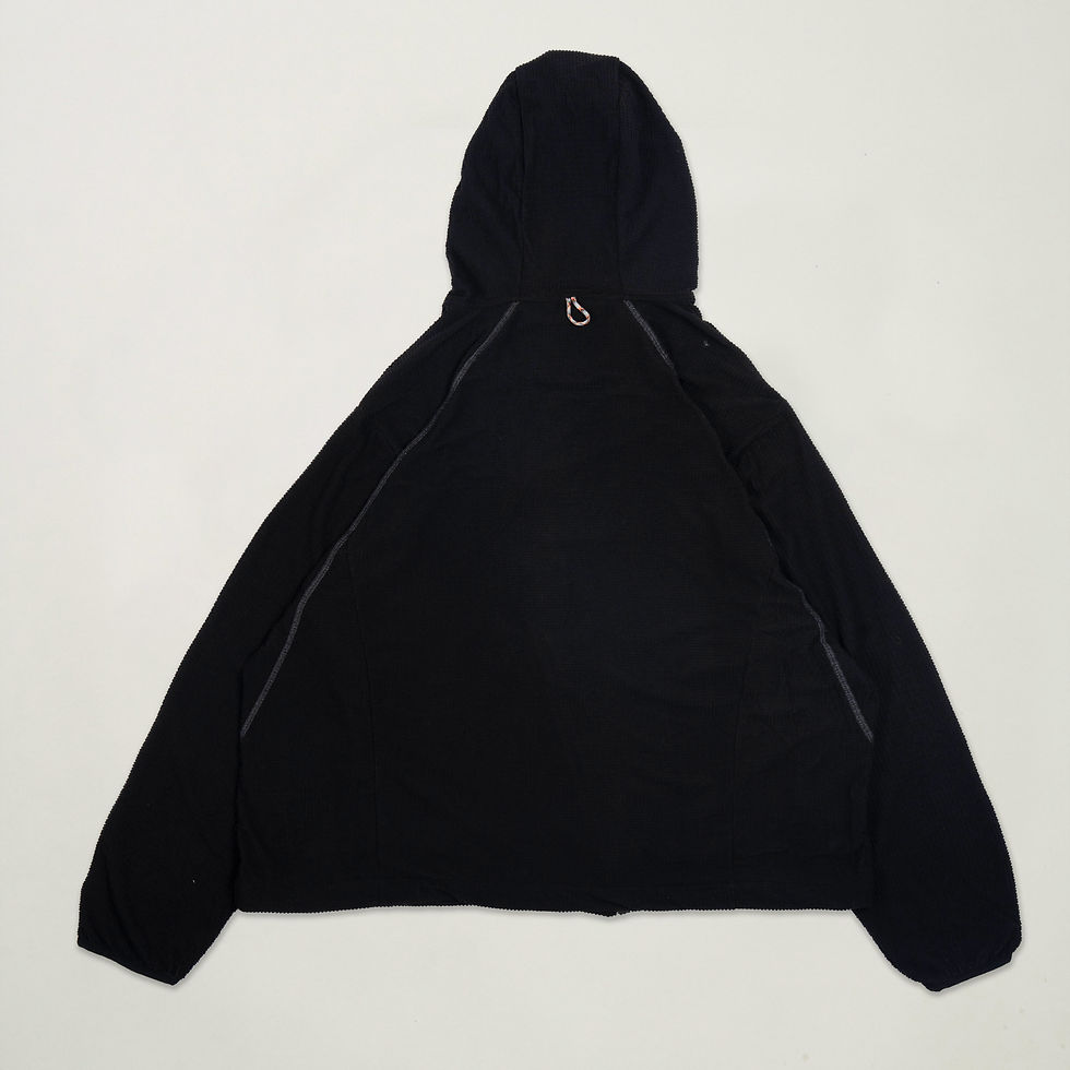 縮圖：Thermal Waffle Hoodie (Black)