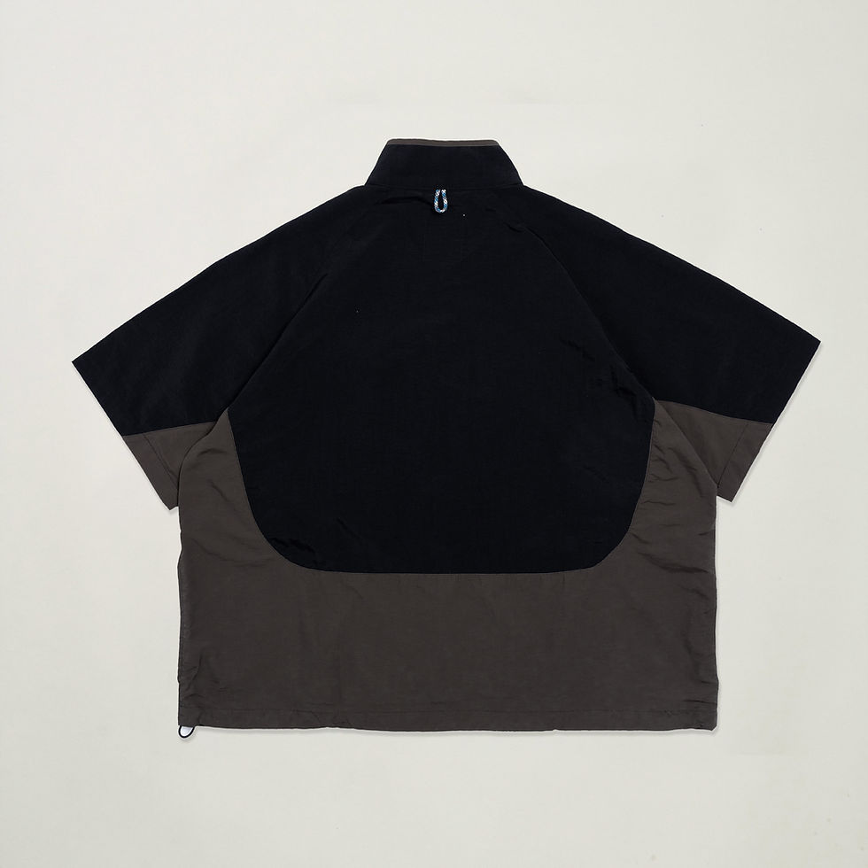 縮圖：Half Snap Pullover Shirt (Noir)