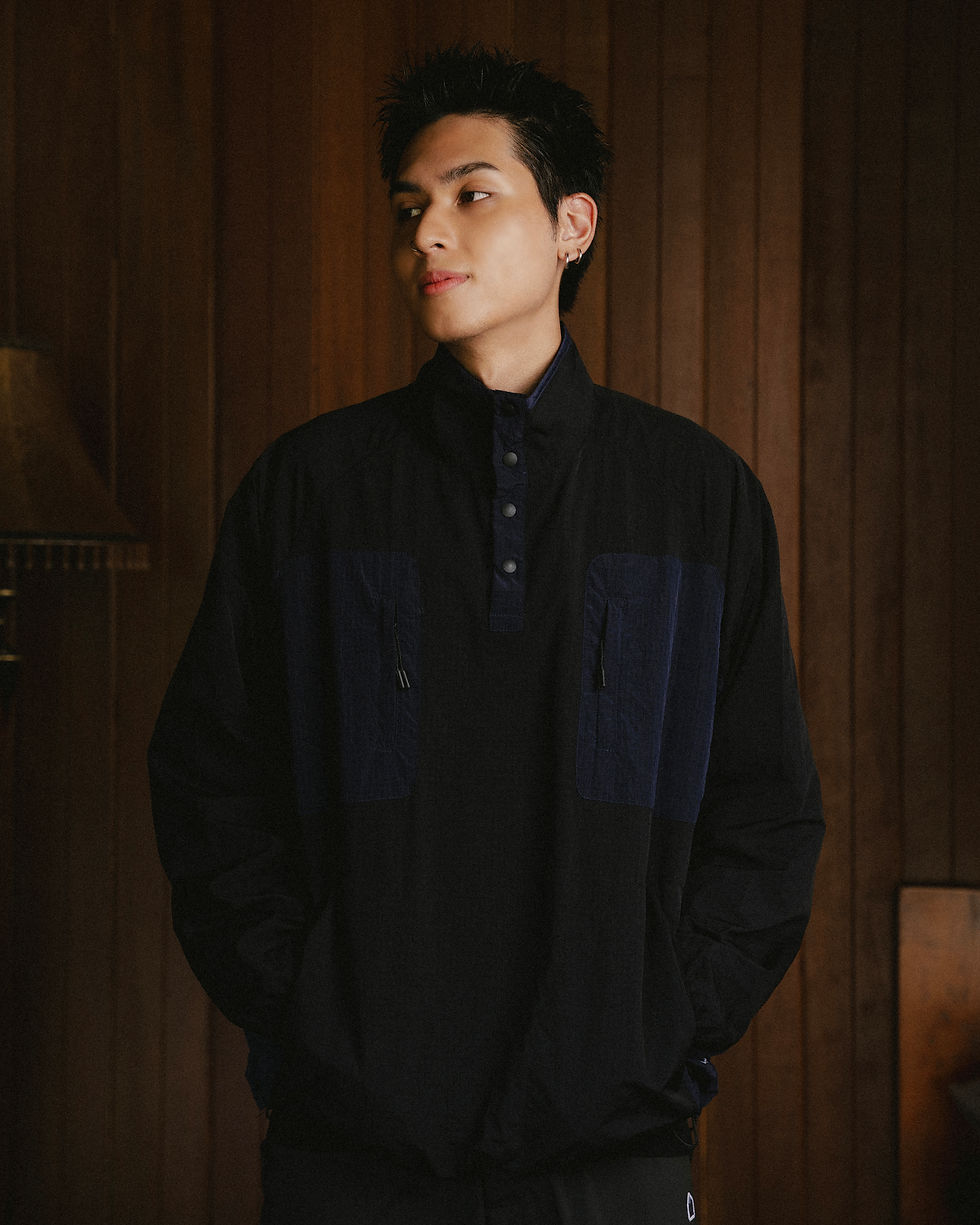 縮圖：Half Snap Pullover Jacket (Midnight)