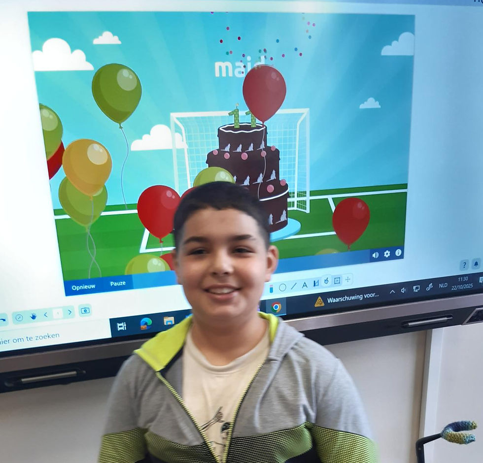 Verjaardag Elanur en Majd 