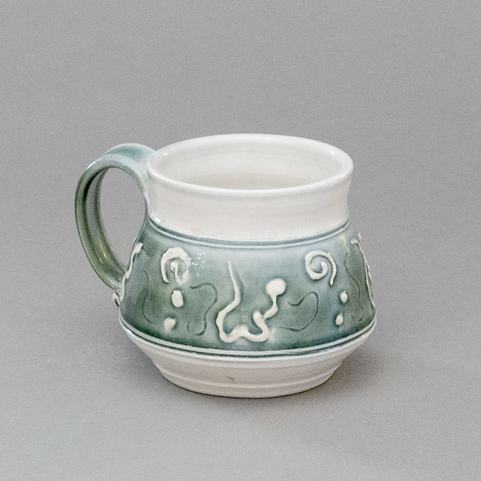 Thumbnail: Cup and Saucer | Celadon and White