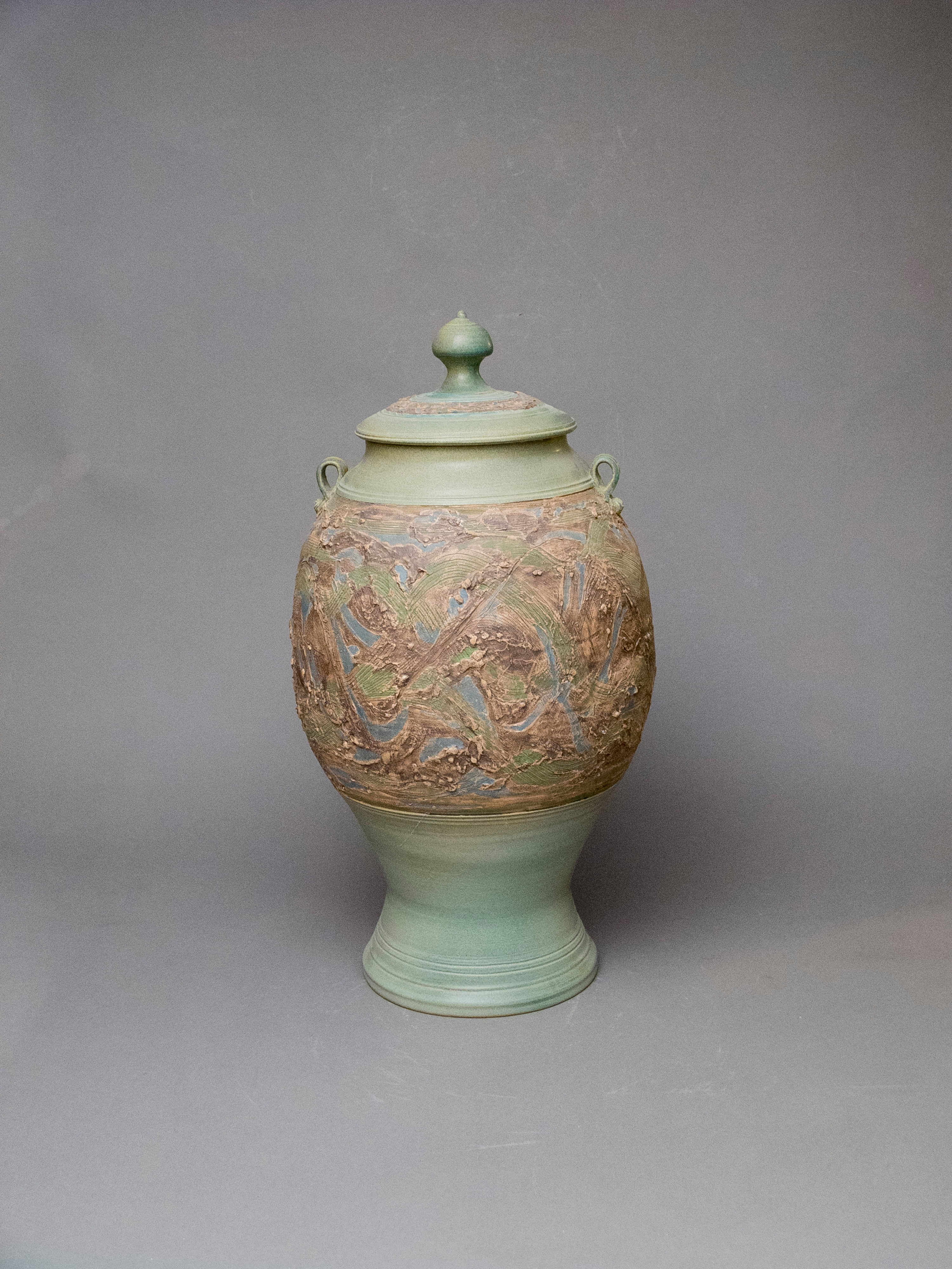 Sculptural Lidded Jar | Rivulet Round