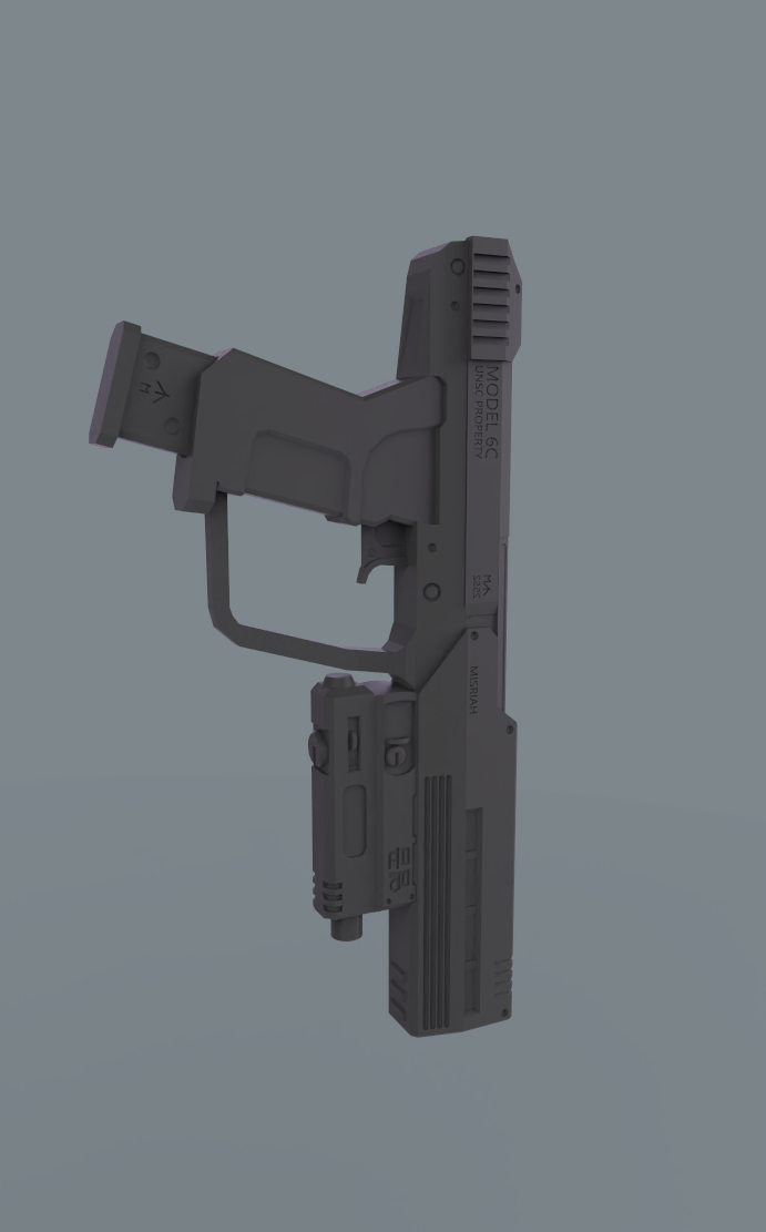 Thumbnail: ODST Pistol Side View