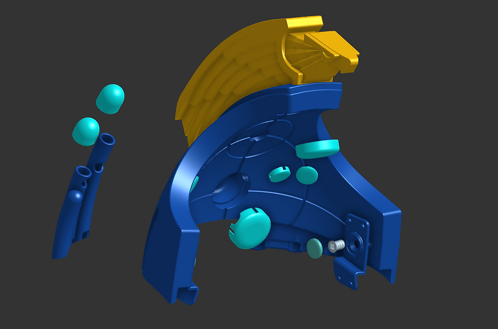 Thumbnail: Librarian's Hood Exploded View