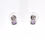 Thumbnail: 9ct White Gold Amethyst & Diamond Earrings