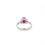Thumbnail: 9ct White Gold Ruby & Diamond Ring