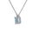 Thumbnail: 9ct White Gold Aquamarine & Diamond Pendant