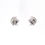 Thumbnail: 9ct White Gold Garnet Earrings