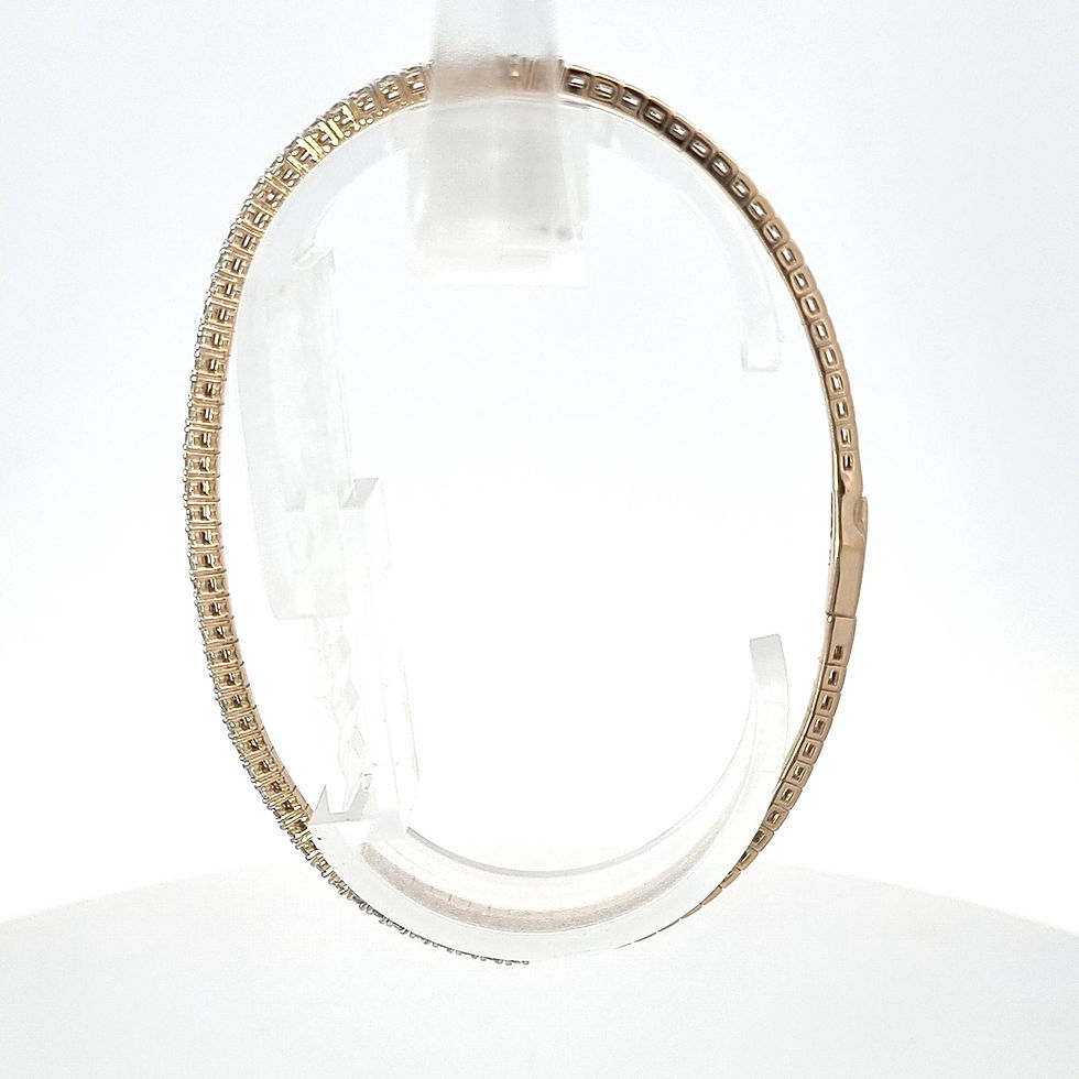 Thumbnail: 9ct Yellow Gold Diamond Bracelet
