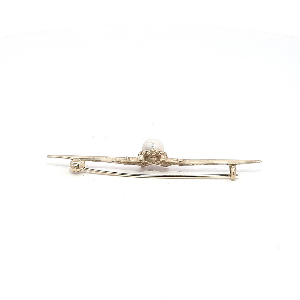 Thumbnail: 9ct Yellow Gold Pearl Pin